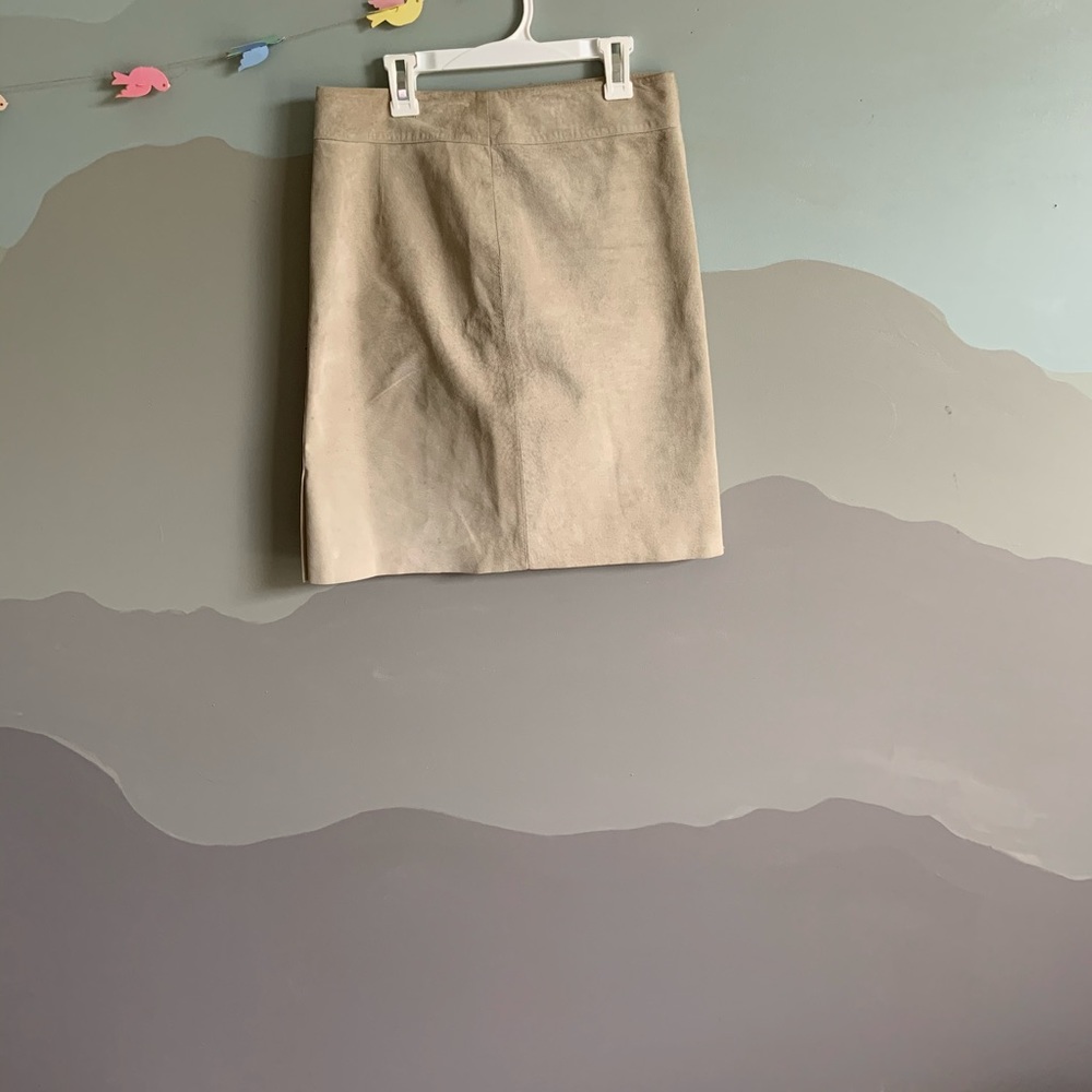 Suede skirt!